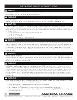 Preview for 5 page of American Range ARSCT-486GD Installation Manual