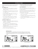 Preview for 8 page of American Range ARSCT-486GD Installation Manual