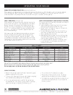 Preview for 16 page of American Range ARSCT-486GD Installation Manual