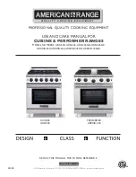 American Range CUISINE ARR-436GD Use And Care Manual preview