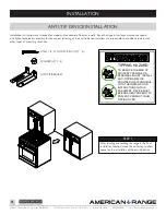 Предварительный просмотр 21 страницы American Range CUISINE Series Installation Manual