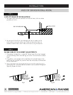 Предварительный просмотр 23 страницы American Range CUISINE Series Installation Manual