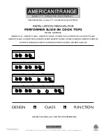 Preview for 1 page of American Range PERFORMER AROBSCT-242GD Installation Manual