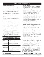 Preview for 13 page of American Range VITESSE ARDCT-305 Installation Manual