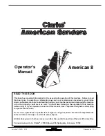 American Sanders Alto Classic 8 Operator'S Manual preview