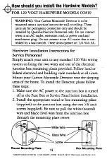 Preview for 10 page of American Sensor CO800 Owner'S Manual