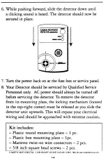 Preview for 12 page of American Sensor CO800 Owner'S Manual