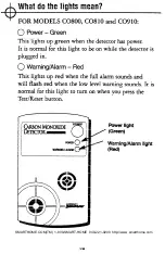 Preview for 15 page of American Sensor CO800 Owner'S Manual