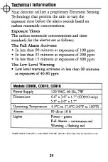 Preview for 21 page of American Sensor CO800 Owner'S Manual