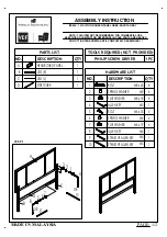 American Signature DAKOTA 1913-107HQR Assembly Instruction preview