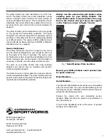 Preview for 5 page of American Sportworks Trail Wagon TW400 Owner'S Manual