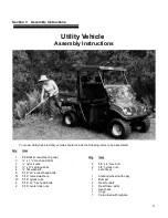 Предварительный просмотр 11 страницы American Sportworks Utility Vehicl Operator'S Manual