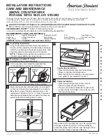 American Standard 0621.001 STUDIO Installation Instructions preview