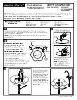 Preview for 1 page of American Standard 0660 LOFT Installation Instructions