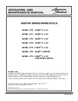 American Standard 1340M Series Operating And Maintenance Manual preview