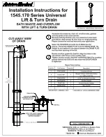 Предварительный просмотр 1 страницы American Standard 1545.17 Installation Instructions