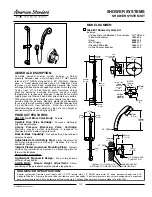 Предварительный просмотр 1 страницы American Standard 1662.601 Specifications