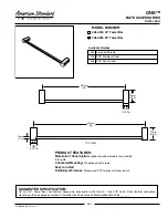 Preview for 1 page of American Standard 18" Towel Bar 2064.018 Datasheet