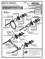 Preview for 4 page of American Standard 18" Towel Bar 8040.180 Installation Instructions