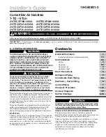 American Standard 2/4TEC3F18A1000A Installer'S Manual preview