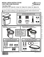 Preview for 1 page of American Standard 215AA.709 Installation Instructions Care And Maintenance