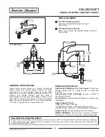 American Standard 2175.503 Specification Sheet предпросмотр