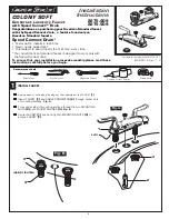 Предварительный просмотр 1 страницы American Standard 2275.409 Installation Instructions Manual