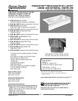 American Standard 2396.202 IBSTC Specification Sheet предпросмотр