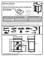 American Standard 24 PO 9212024 (French) Instructions D’Installation Et De Montage предпросмотр