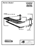 Preview for 2 page of American Standard 24" Towel Shelf with Towel Bar 8040.300 Installation Instructions