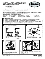 Предварительный просмотр 1 страницы American Standard 2474 Product User Manual