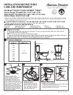 American Standard 2476 Installation Instructions Care And Maintenance предпросмотр