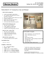 Preview for 1 page of American Standard 2651.110.AXX Specifications