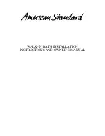 American Standard 2651.110 Installation Instructions And Owner'S Manual preview