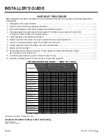 Preview for 8 page of American Standard 2A6H3018A Installer'S Manual