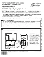 Предварительный просмотр 5 страницы American Standard 3851A Installation Instructions Care And Maintenance