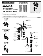 American Standard 4" Centerset Lavatory and Bar Sink Faucets 5400 Series Installation Instructions предпросмотр