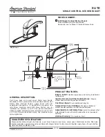 American Standard 4453 Specification Sheet предпросмотр