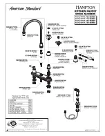 Предварительный просмотр 1 страницы American Standard 4770/4771.702 Series Parts List