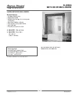 American Standard 6000.STE1 Specification Sheet preview