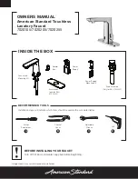 Предварительный просмотр 2 страницы American Standard 7020105 Owner'S Manual