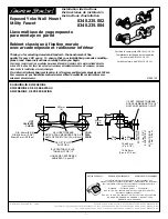 Предварительный просмотр 1 страницы American Standard 8340.235.002 Installation Instructions