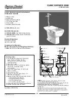 American Standard 8345.118 Specification Sheet предпросмотр