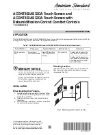 American Standard ACONT802AS32DA Installation Instructions Manual preview