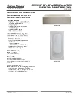 Preview for 1 page of American Standard ACRYLUX 6030Y.BW Installation Instructions