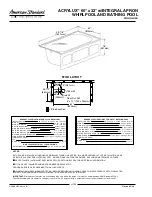 Preview for 2 page of American Standard ACRYLUX 6032Y1.102 Features & Dimensions