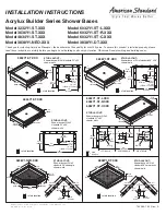 American Standard Acrylux Builder Series Shower Bases 3232Y1.ST.XXX Installation Instructions предпросмотр