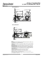 Предварительный просмотр 2 страницы American Standard Afwall Elongated 1.6 GPF Elongated Toilet 3351.160 Specification Sheet