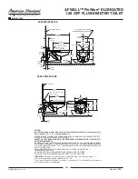 Предварительный просмотр 2 страницы American Standard Afwall Flowise 3351.128 Specification Sheet