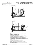 Предварительный просмотр 2 страницы American Standard Afwall FloWise ADA Retrofit 1.28 Flushometer Toilet 3355.128 Specification Sheet